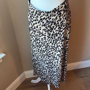Halogen Animal Print A-Line Skirt